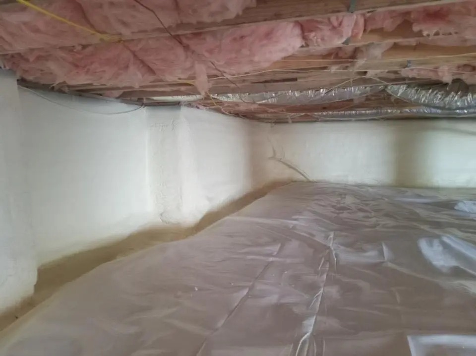 Crawl space encapsulation with closed-cell spray foam for Attic Insulation in Three Rivers